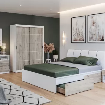 Set Mobila Dormitor Forest C06 tapitat imagine