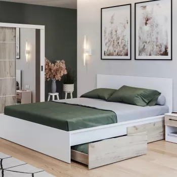 Set Mobila Dormitor Forest C20 cu oglinda imagine