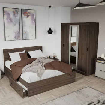 Set Mobila Dormitor Nuc / Casmir Solomon C01 imagine