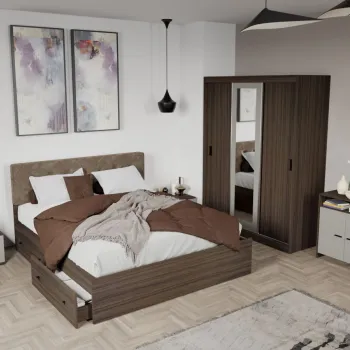 Set Mobila Dormitor Nuc / Casmir Solomon C03 imagine