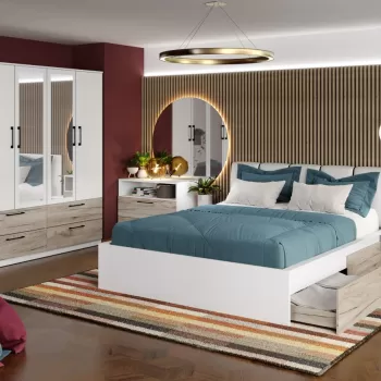 Set Mobila Dormitor Relax C22 tapitat / oglinda imagine