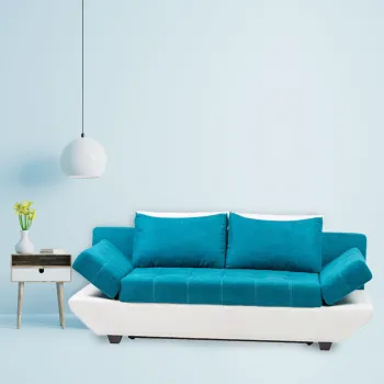 Canapea extensibila 2 locuri Afrodita Turquoise imagine