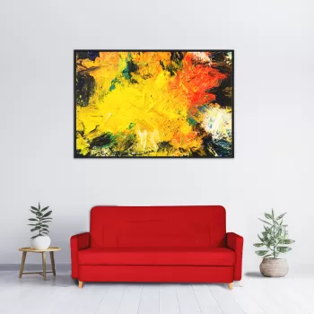 Canapea extensibila click clack, cu lada de depozitare Lily, rosu imagine