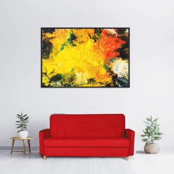 Canapea extensibila click clack, cu lada de depozitare Lily, rosu imagine