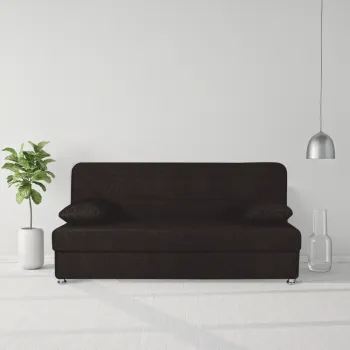 Canapea extensibila click clack, lada de depozitare SARA 3, Negru imagine