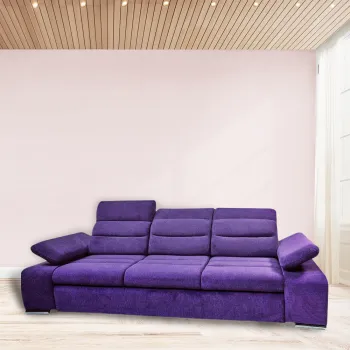 Canapea extensibila cu 3 locuri Junona Pink imagine