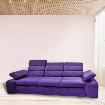 Canapea extensibila cu 3 locuri Junona Pink imagine