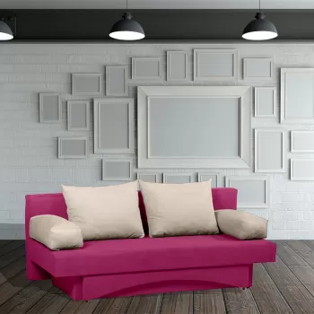 Canapea extensibila, cu lada de depozitare, Almira imagine