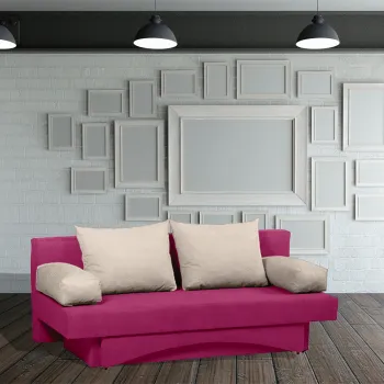 Canapea extensibila, cu lada de depozitare, Almira imagine