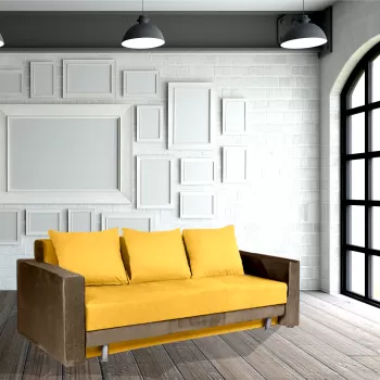 Canapea extensibila, cu lada de depozitare, Klair imagine