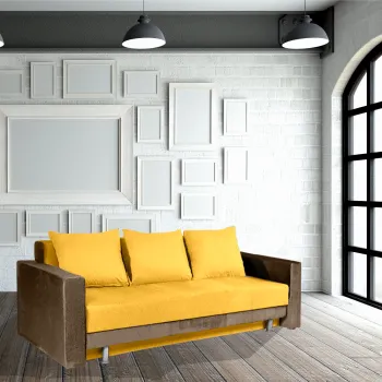 Canapea extensibila, cu lada de depozitare, Klair imagine