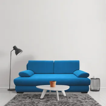 Canapea extensibila, lada de depozitare, Oro, Turquoise imagine