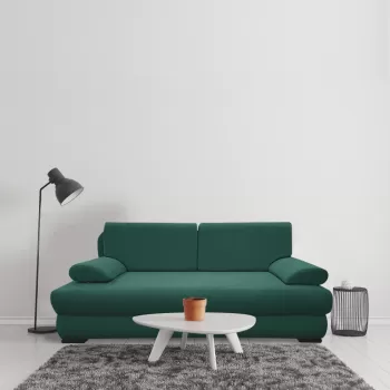 Canapea extensibila, lada de depozitare, Oro, Verde Smarald imagine