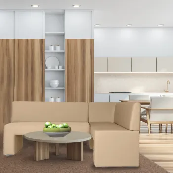 Coltar de bucatarie, Kos, 200x140x82, Cream imagine