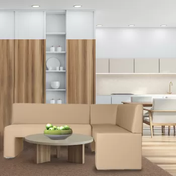 Coltar de bucatarie, Kos, 200x140x82, Cream imagine