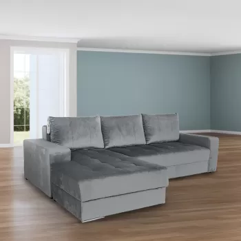 Coltar extensibil, cu 2 lazi de depozitare, Thom, Gri imagine