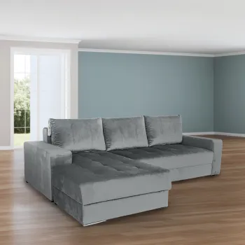 Coltar extensibil, cu 2 lazi de depozitare, Thom, Gri imagine