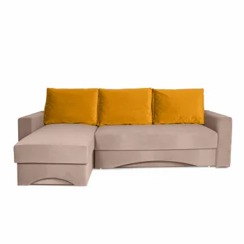 Coltar extensibil, cu 2 lazi de depozitare, Zelda, Roz Pudrat imagine