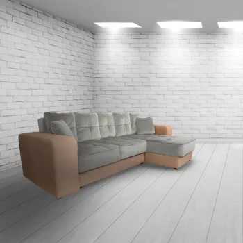 Coltar extensibil, cu lada de depozitare, Atena, Cream imagine