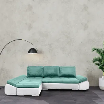 Coltar extensibil, cu lada de depozitare, Sierra, Verde Menta imagine