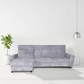 Coltar extensibil, cu lada de depozitare, Trieste, Gri imagine