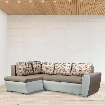 Coltar extensibil, modular cu lada depozitare Hermes Beige imagine