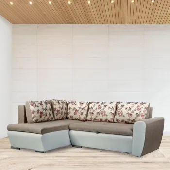 Coltar extensibil, modular cu lada depozitare Hermes Beige imagine