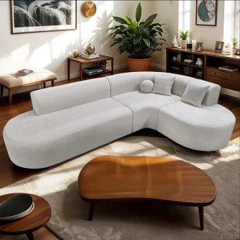 Coltar living semirotund- Kaia imagine