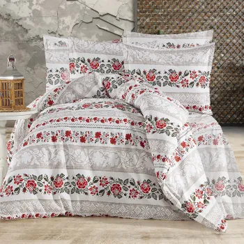 Lenjerie de pat 100% bumbac king size (arhaic1) imagine