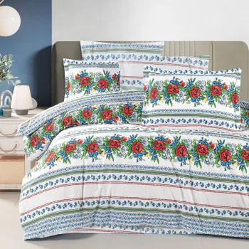 Lenjerie de pat 100% bumbac king size (arhaic5) imagine