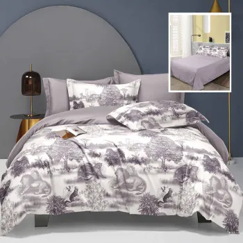 Lenjerie de pat elegance 6 piese cu cearsaf (lec10) imagine