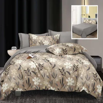 Lenjerie de pat elegance 6 piese cu cearsaf (lec13) imagine