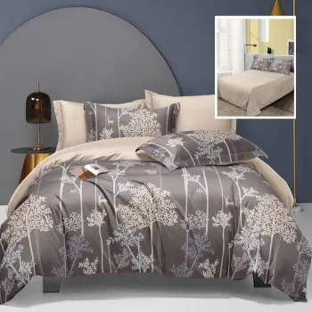 Lenjerie de pat elegance 6 piese cu cearsaf (lec18) imagine