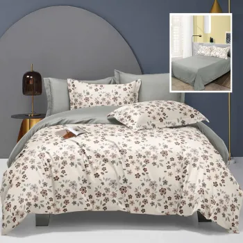 Lenjerie de pat elegance 6 piese cu cearsaf (lec19) imagine