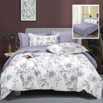 Lenjerie de pat elegance 6 piese cu cearsaf (lec20) imagine