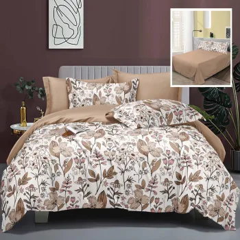 Lenjerie de pat elegance 6 piese cu cearsaf (lec5) imagine