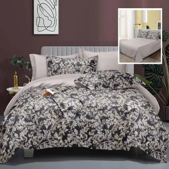 Lenjerie de pat elegance 6 piese cu cearsaf (lec9) imagine