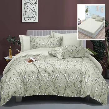 Lenjerie de pat elegance 6 piese cu husa (leh1) imagine