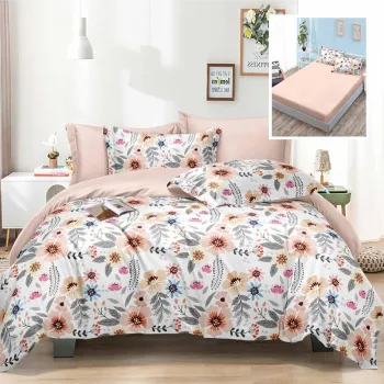 Lenjerie de pat elegance 6 piese cu husa (leh15) imagine