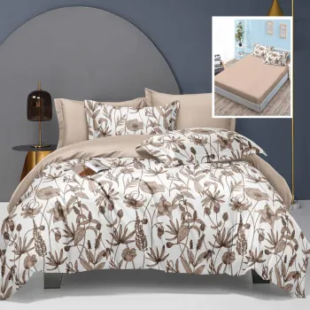 Lenjerie de pat elegance 6 piese cu husa (leh3) imagine