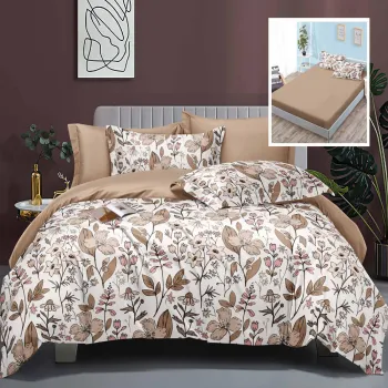 Lenjerie de pat elegance 6 piese cu husa (leh5) imagine