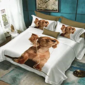 Lenjerie de pat finet 3d - 6 piese (fn3d28) imagine