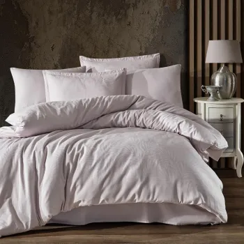 Lenjerie de pat jaquard 100% bumbac (arata v1) imagine