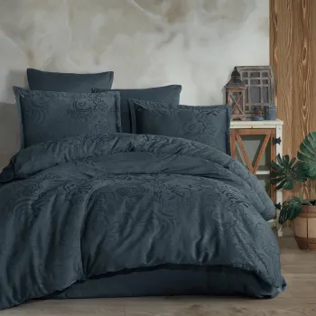 Lenjerie de pat jaquard 100% bumbac (marbella) imagine