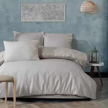 Lenjerie de pat jaquard 100% bumbac (osela v6) imagine