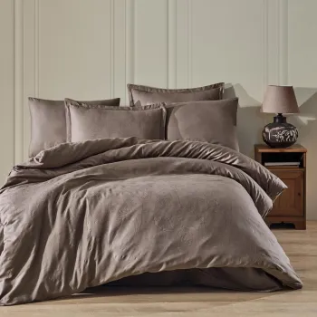 Lenjerie de pat jaquard 100% bumbac (sadra) imagine