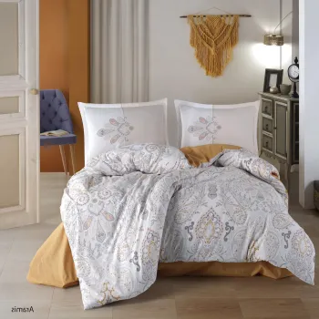 Lenjerie de pat ranforce clasy king size (aramis) imagine