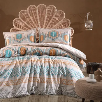 Lenjerie de pat ranforce clasy king size (arnetti) imagine