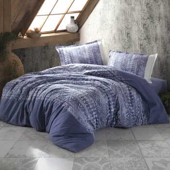 Lenjerie de pat ranforce clasy king size (coza v2) imagine