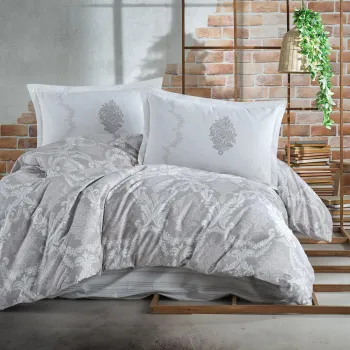 Lenjerie de pat ranforce clasy king size (fiorita v2) imagine